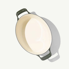 Oval Enameled Cast Iron Dutch Oven