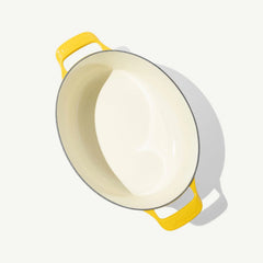 Oval Enameled Cast Iron Dutch Oven