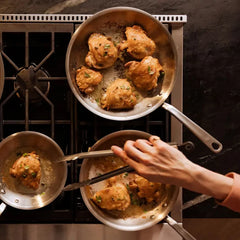 Stainless Clad Frying Pan Set