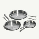 Stainless Clad Frying Pan Set