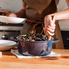 Round Enameled Cast Iron Dutch Oven