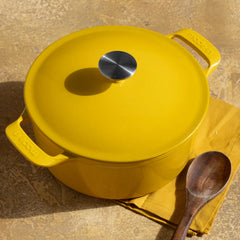 Round Enameled Cast Iron Dutch Oven