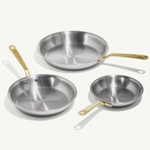 Stainless Clad Frying Pan Set