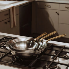 Stainless Clad Frying Pan Set
