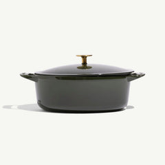 Oval Enameled Cast Iron Dutch Oven
