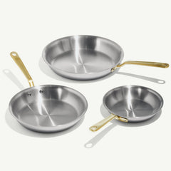 Stainless Clad Frying Pan Set