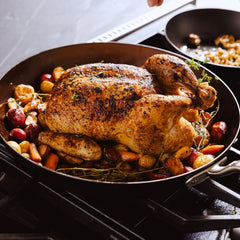 Seasoned Carbon Steel Frying Pan Set